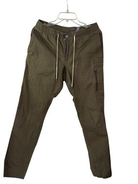 Vuori Ripstop Climber Men's Olive Drawstring Utility Pants size M